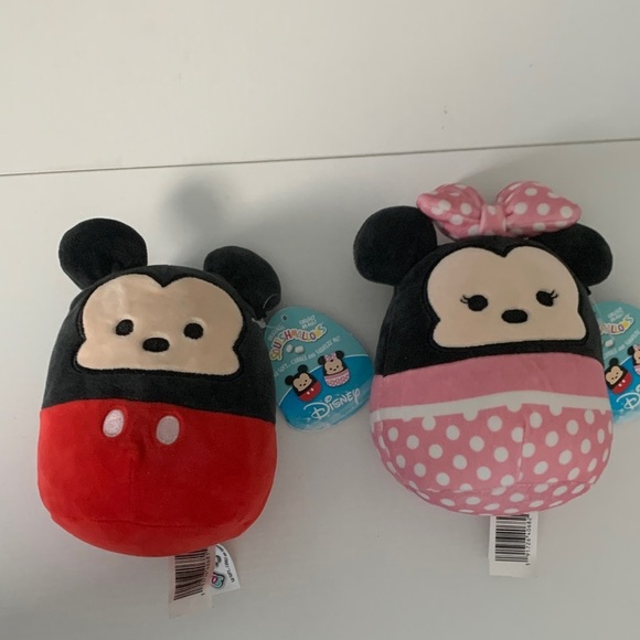 Mickey Mouse and Minnie Mouse Squishmallows Set of Two - Picture 1 of 5